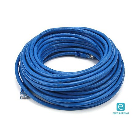 Monoprice Essentials Cat6 24AWG UTP Ethernet Network Patch Cable_ 50ft Blue 31410